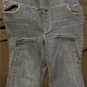 Old Navy Blue Jeans with Yellow Stitching